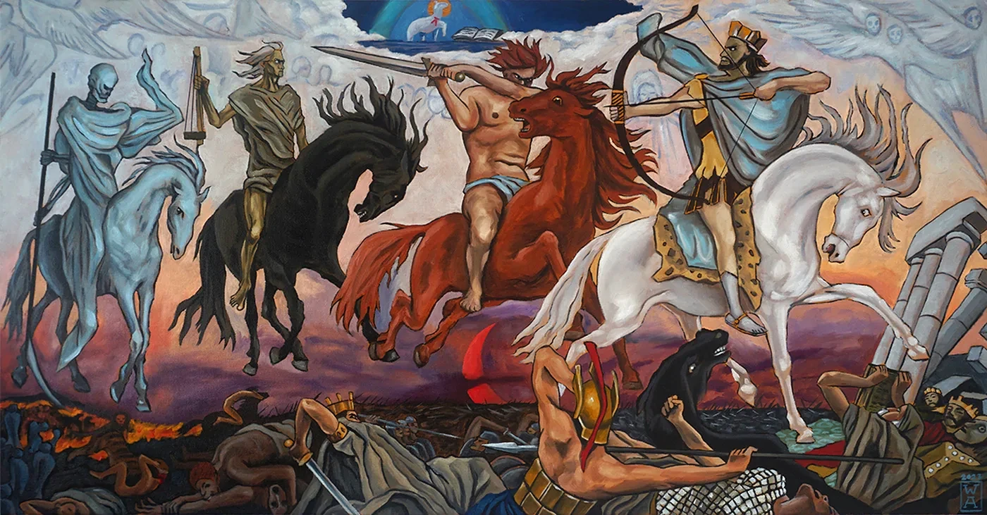 The Four Horsemen of the Apocalypse (Commisioned copy from the artist Viktor Vasnetsov)