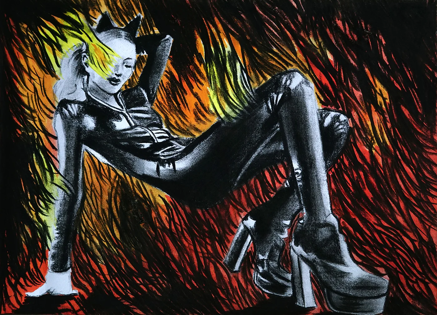 Catsuit and Fire